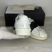 Valentino Sneakers, Herre Læder 'Sort' Stribe Open (43) 🦢