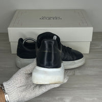 Alexander McQueen Sneakers, Herre 'Sort' Læder Oversized (40) 🪩