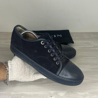 Lanvin Sneakers, Herre 'Navy Suede' Mat Toe (42) 😩