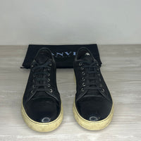 Lanvin Sneakers, Herre 'Sort' Ruskind Lak Toe (44) 🐾