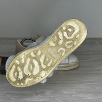 Alexander McQueen Sneakers, 'Hvid Læder' Pink Ruskind Hæl Oversized (39.5) 💝