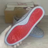 Christian Louboutin Sneakers, Herre 'Blå' Sky Metal Junior Spikes (44.5) 🥶