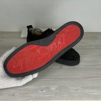 Christian Louboutin Sneakers, Herre 'Sort' Ruskind Junior Spikes (43) 😋