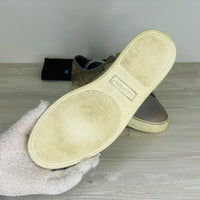 Lanvin Sneakers, 'Beige' Ruskind Mat Toe (40) 🫡