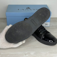 Lanvin Sneakers, Herre 'Sort / All Black' Ruskind Lak Toe (44) ♣️