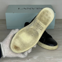 Lanvin Sneakers, Herre 'Sort' Ruskind Lak Toe (40) 🪼
