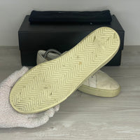 Saint Laurent Sneakers, Herre 'Beige' Stof Court Classic Distressed (43) 🥯