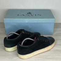 Lanvin Sneakers, Herre 'Black Suede' Lak Toe (39) 🪝