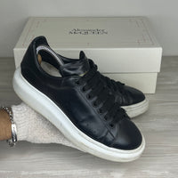 Alexander McQueen Sneakers, Herre 'Sort' Læder Oversized (40) 🪩