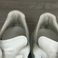 Alexander McQueen Sneakers, Herre 'Hvid' Grå Ruskind Hæl Oversized (44.5) ✉️