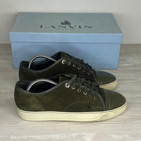 Lanvin Sneakers, Herre 'Grøn' Ruskind Lak Toe (41) 🛢️