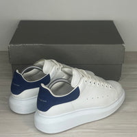 Alexander McQueen Sneakers, Herre 'Hvid' Ruskind Blå Hæl Oversized (39) 🔵
