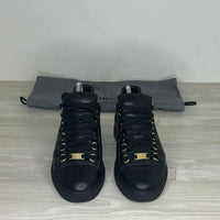 Balenciaga Sneakers, Arena 'Sort' Læder Low Top (37) 🥷🏻
