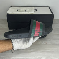 Gucci Sandaler, Herre Pursuit 'Sort' Flip Flop (41) 🩴