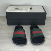 Gucci Sandaler, Herre Pursuit 'Sort' Flip Flop (41) 🩴