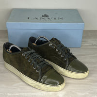 Lanvin Sneakers, Herre 'Grøn' Ruskind Lak Toe (41) 🛢️