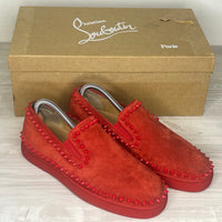 Christian Louboutin Pik Boat, Herre 'Red' (40)