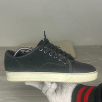Lanvin Sneakers, Dark Green Suede 'Mat Toe' (40)