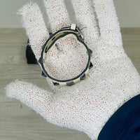 Valentino Garavani Bracelet, Rockstud White Leather (One Size)