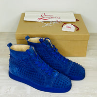Christian Louboutin Sneakers, 'Atlantic' Louis Flat Spikes High Tops Herre (42)