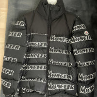 Moncler Jacket, "Faiveley" Logo Print Quilted Down (M3)