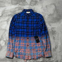 Saint Laurent Skjorte, Herre 'Two Tone' Flannel (XS) 🦋