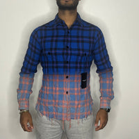 Saint Laurent Skjorte, Herre 'Two Tone' Flannel (XS) 🦋