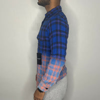 Saint Laurent Skjorte, Herre 'Two Tone' Flannel (XS) 🦋