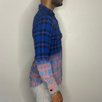 Saint Laurent Skjorte, Herre 'Two Tone' Flannel (XS) 🦋