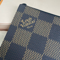 Louis Vuitton x NIGO Pochette Jour Clutch Bag, Damier Ebene Giant GM Brown