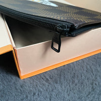 Louis Vuitton x NIGO Pochette Jour Clutch Bag, Damier Ebene Giant GM Brown