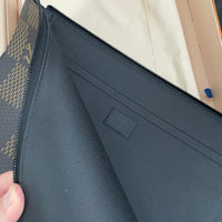 Louis Vuitton x NIGO Pochette Jour Clutch Bag, Damier Ebene Giant GM Brown