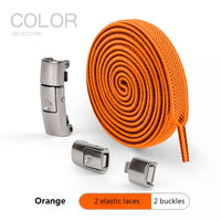 No Tie Shoe, laces Press Lock Shoelaces without ties Elastic Laces Sneaker Kids Adult 8MM Widened Flat Shoelace for Shoes