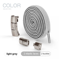 No Tie Shoe, laces Press Lock Shoelaces without ties Elastic Laces Sneaker Kids Adult 8MM Widened Flat Shoelace for Shoes