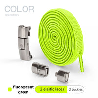 No Tie Shoe, laces Press Lock Shoelaces without ties Elastic Laces Sneaker Kids Adult 8MM Widened Flat Shoelace for Shoes