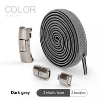 No Tie Shoe, laces Press Lock Shoelaces without ties Elastic Laces Sneaker Kids Adult 8MM Widened Flat Shoelace for Shoes