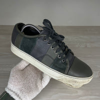 Lanvin Sneakers, 'Army Green Suede' Mat Toe (39)