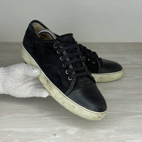 Lanvin Sneakers, 'Sort Ruskind' Mat Toe (41) 🫣