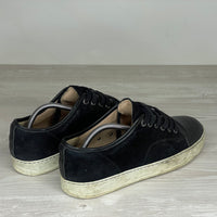 Lanvin Sneakers, 'Sort Ruskind' Mat Toe (41) 🫣