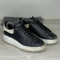 Alexander McQueen Sneakers, 'Sort Læder' Oversized (42) 🐉