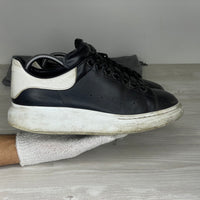 Alexander McQueen Sneakers, 'Sort Læder' Oversized (42) 🐉
