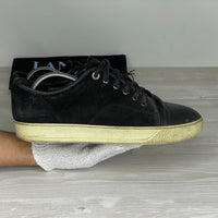 Lanvin Sneakers, 'Sort Ruskind' Mat Toe (42) 🧦