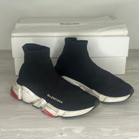 Balenciaga Sneakers, Speed Trainers Black, White and Red (39)