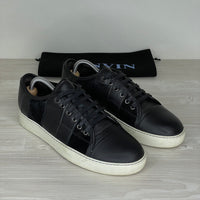 Lanvin Sneakers, 'Sort Ruskind & Læder' Mat Toe (40)