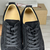 Christian Louboutin Sneakers, 'Black Suede' Junior Spikes (43)
