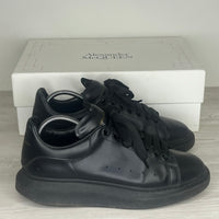 Alexander McQueen Sneakers, 'Sort Læder' Oversized (42.5)