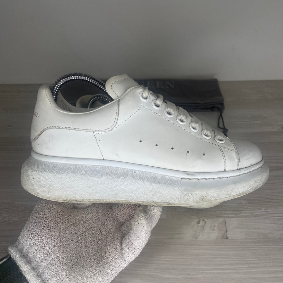 Alexander McQueen Sneakers, 'All White Leather' Oversized (37)