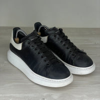 Alexander McQueen Sneakers, 'Black Leather' Oversized (43)