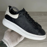 Alexander McQueen Sneakers, 'Black Leather' Oversized (43)
