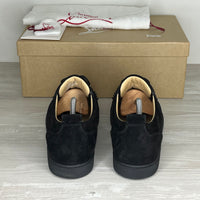 Christian Louboutin Sneakers, 'Black Suede' Junior Spikes (43)